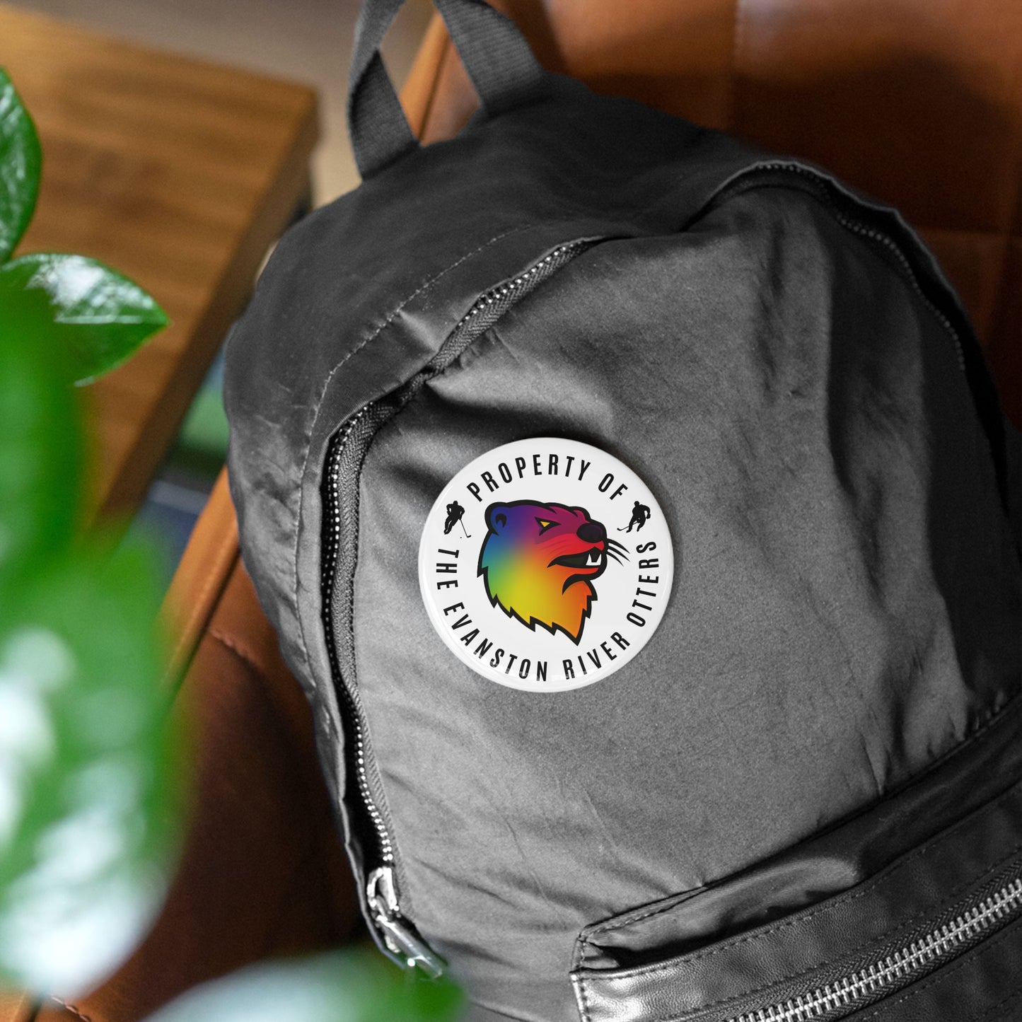 Pride Logo - Evanston River Otters Round Pins