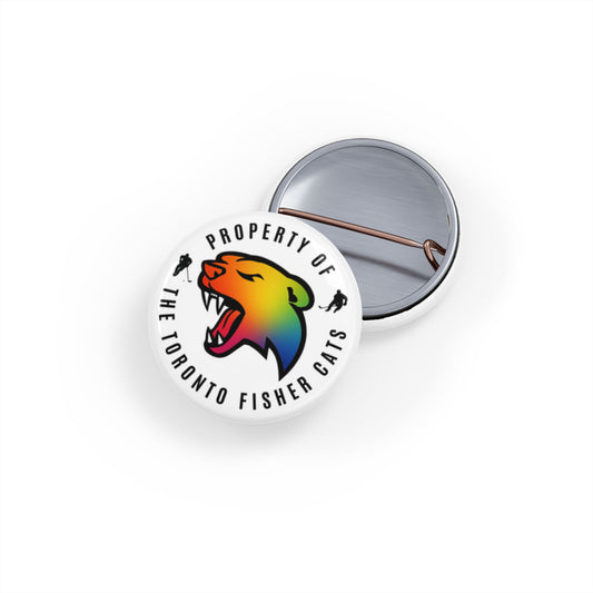 Pride Logo - Toronto Fisher Cats Round Pins