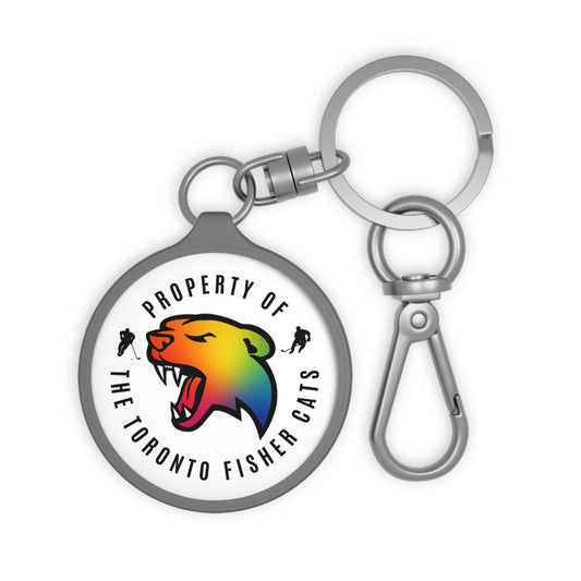Pride Logo - Rainbow Toronto Fisher Cats Keyring Tag