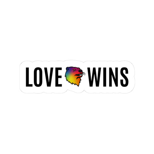 Love Wins - Evanston River Otter Pride Sticker