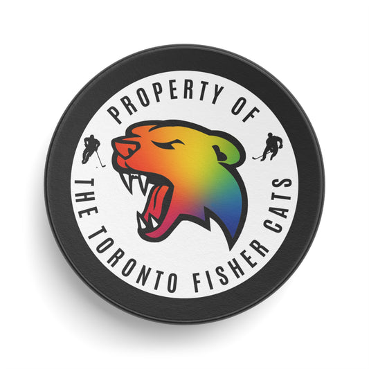 Pride - Logo Toronto Fisher Cats Hockey Puck