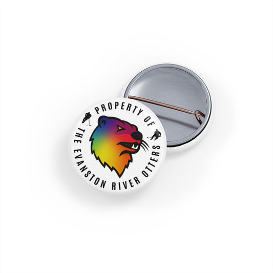 Pride Logo - Evanston River Otters Round Pins