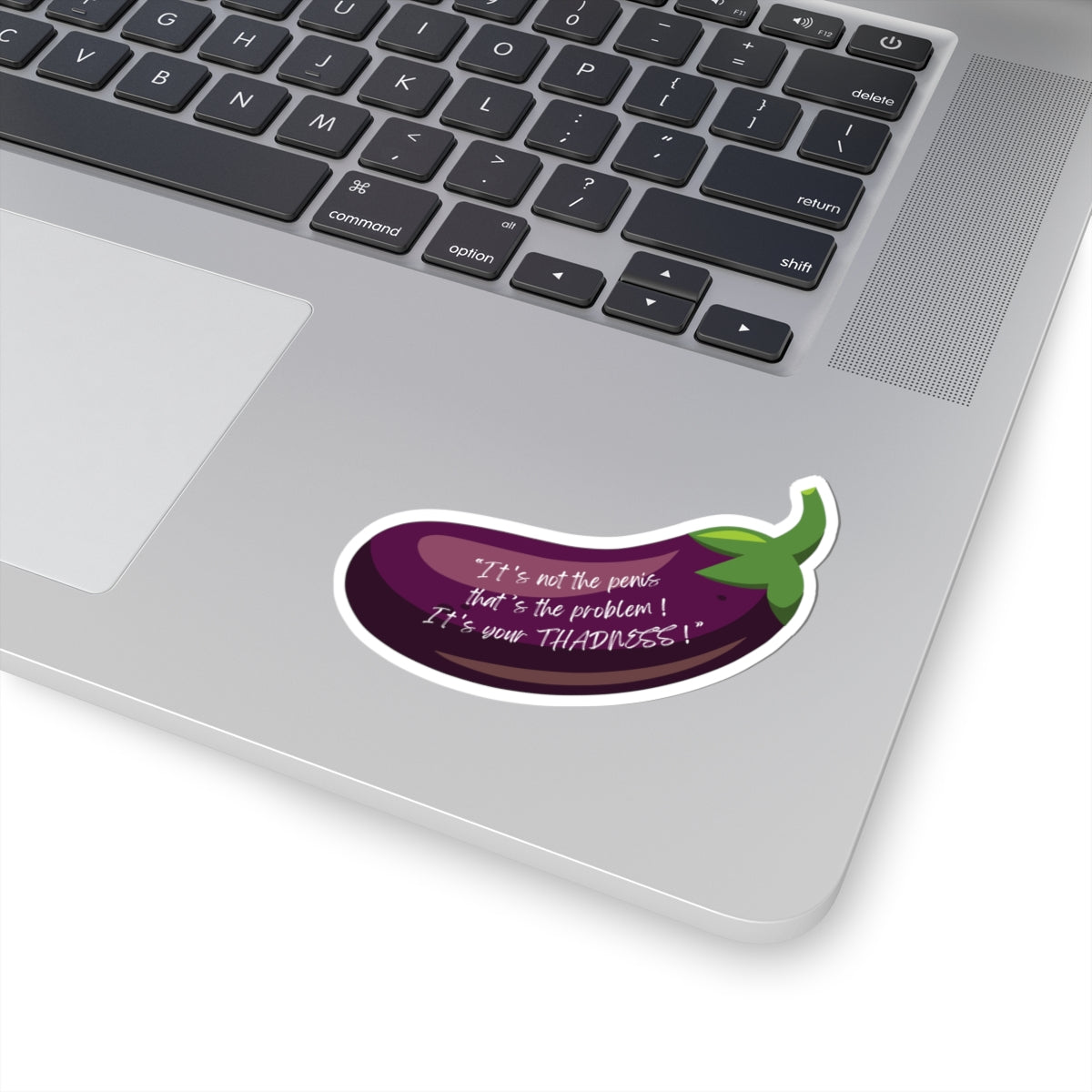 Thadness Eggplant Sticker