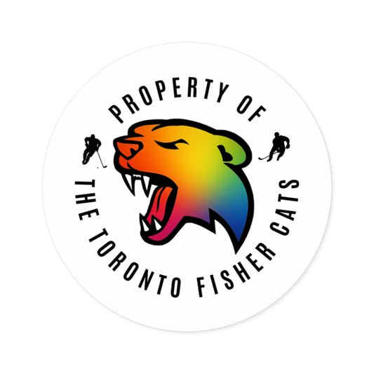 Pride Logo - Property of the Toronto Fisher Cats Round Stickers