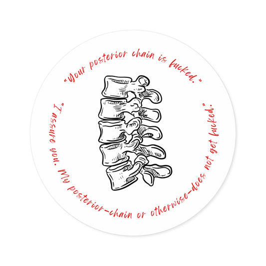 Posterior Chain Sticker