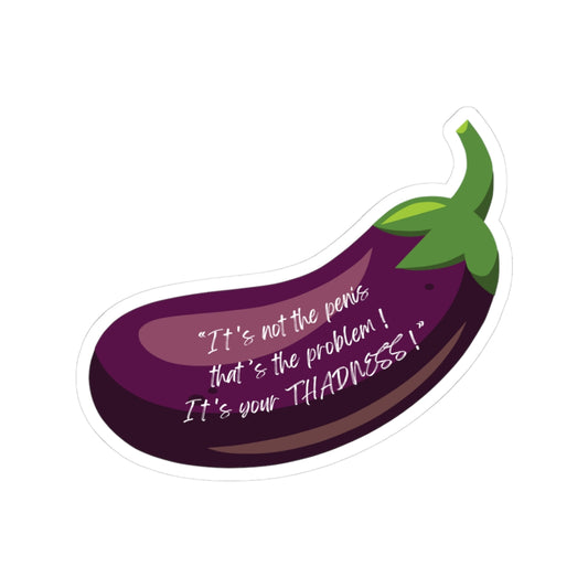 Thadness Eggplant Sticker