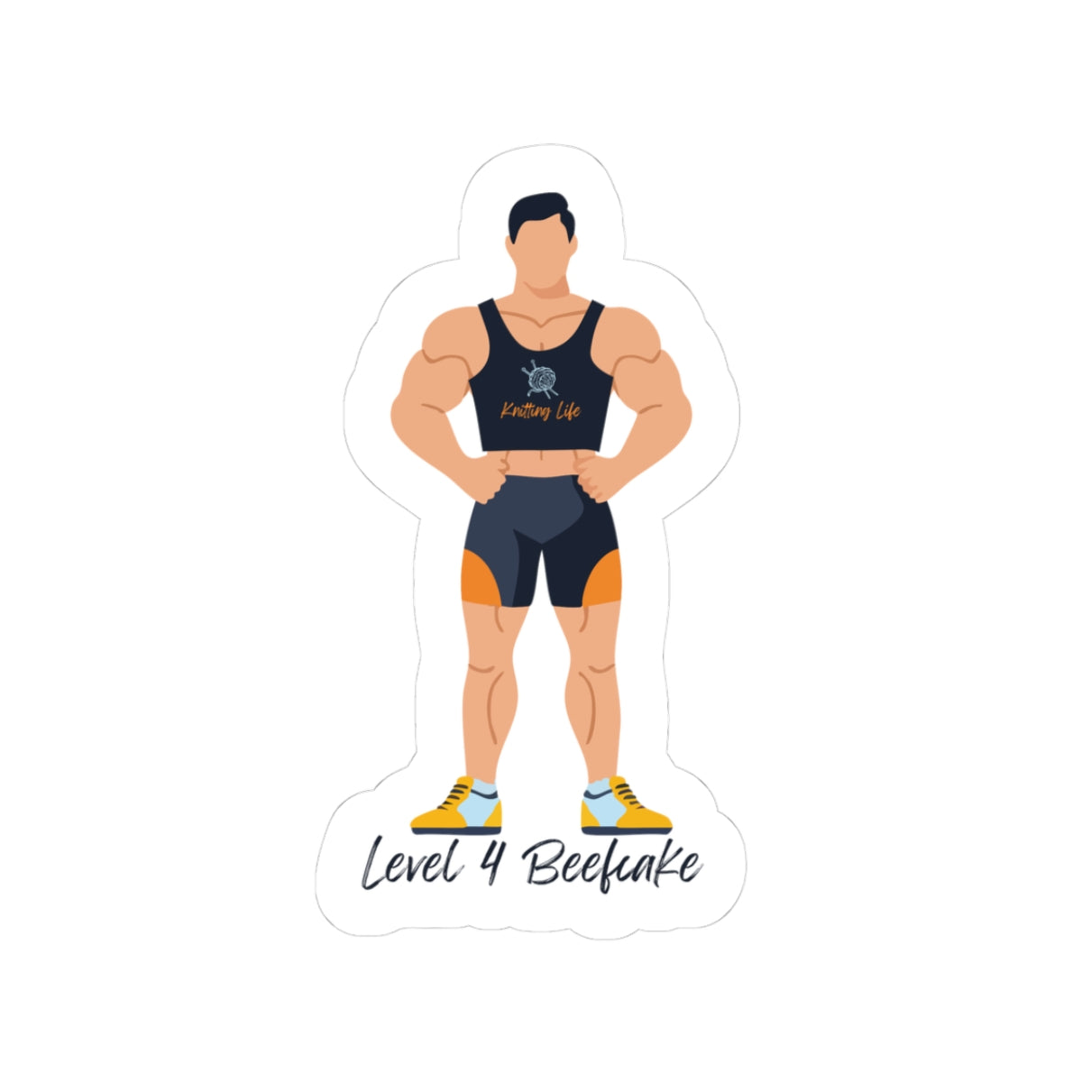 Level 4 Beefcake Sticker