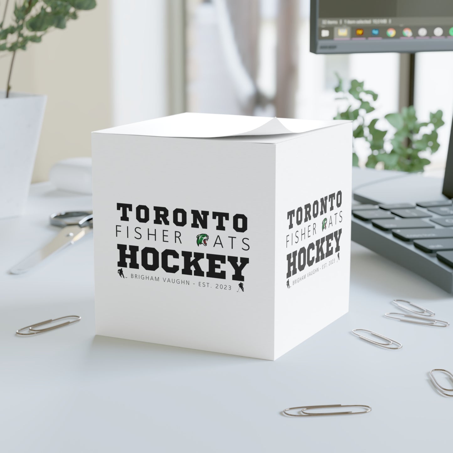 Toronto Fisher Cats Hockey Sticky Note Cube