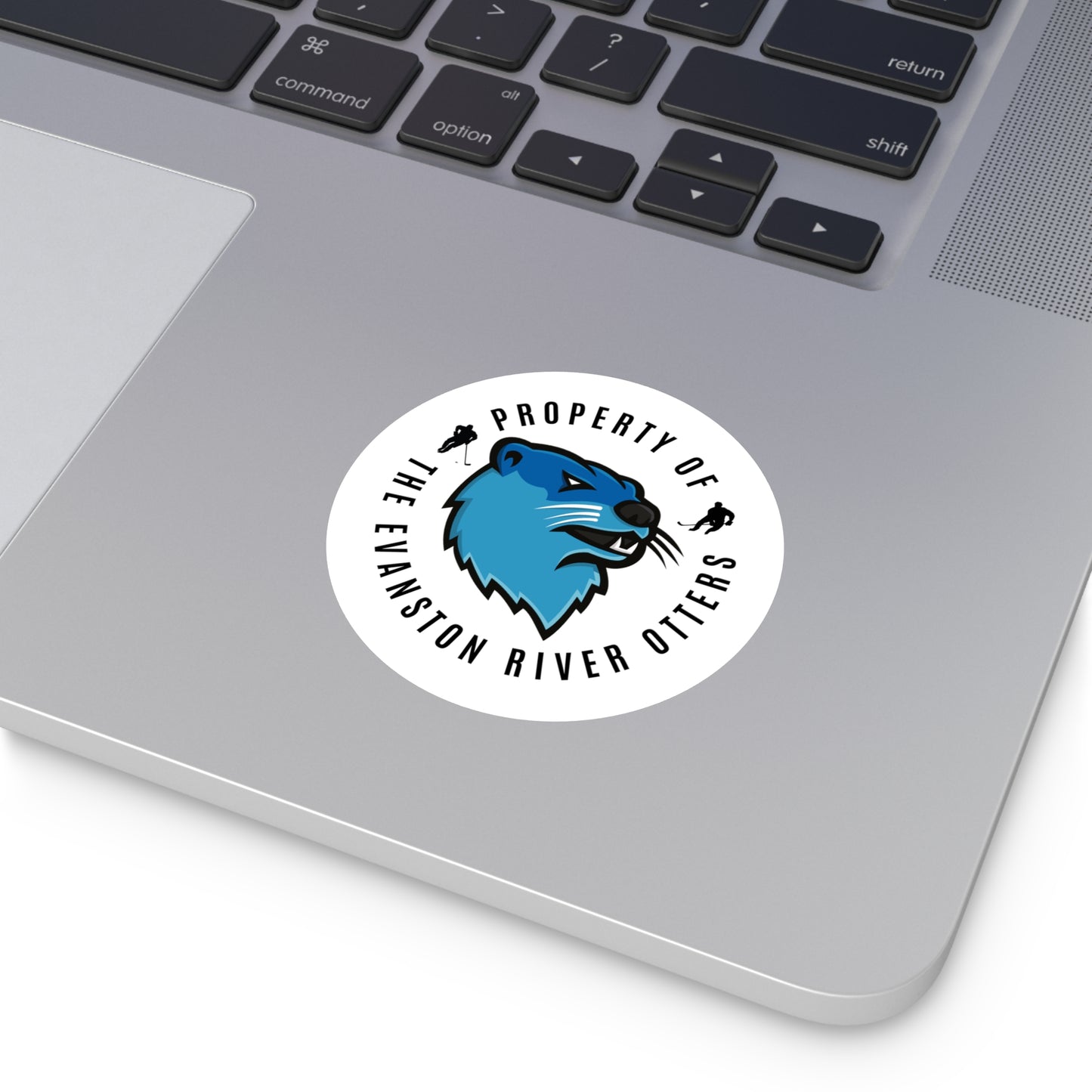 Property of the Evanston River Otters Round Stickers