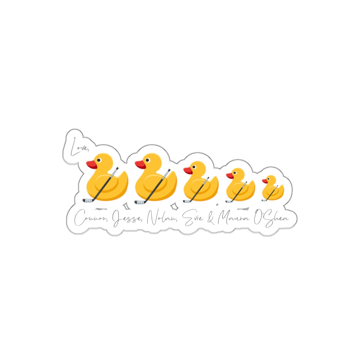 O'Shea Family Ducks Sticker