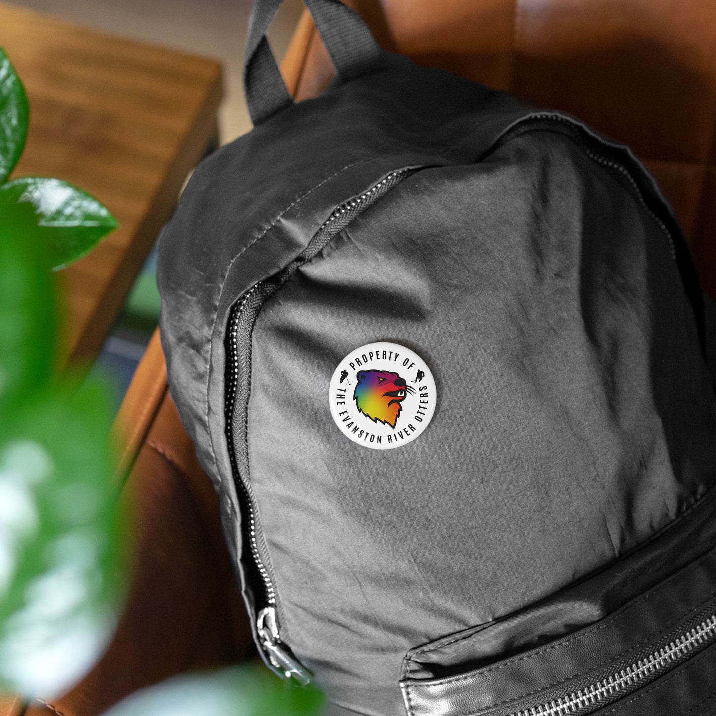 Pride Logo - Evanston River Otters Round Pins