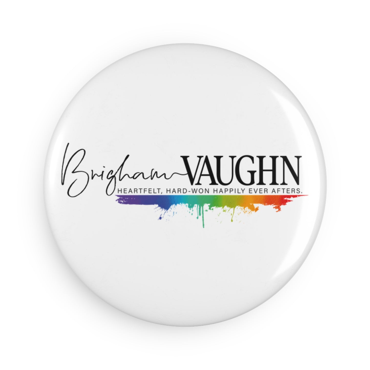 Brigham Vaughn Button Magnet, Round