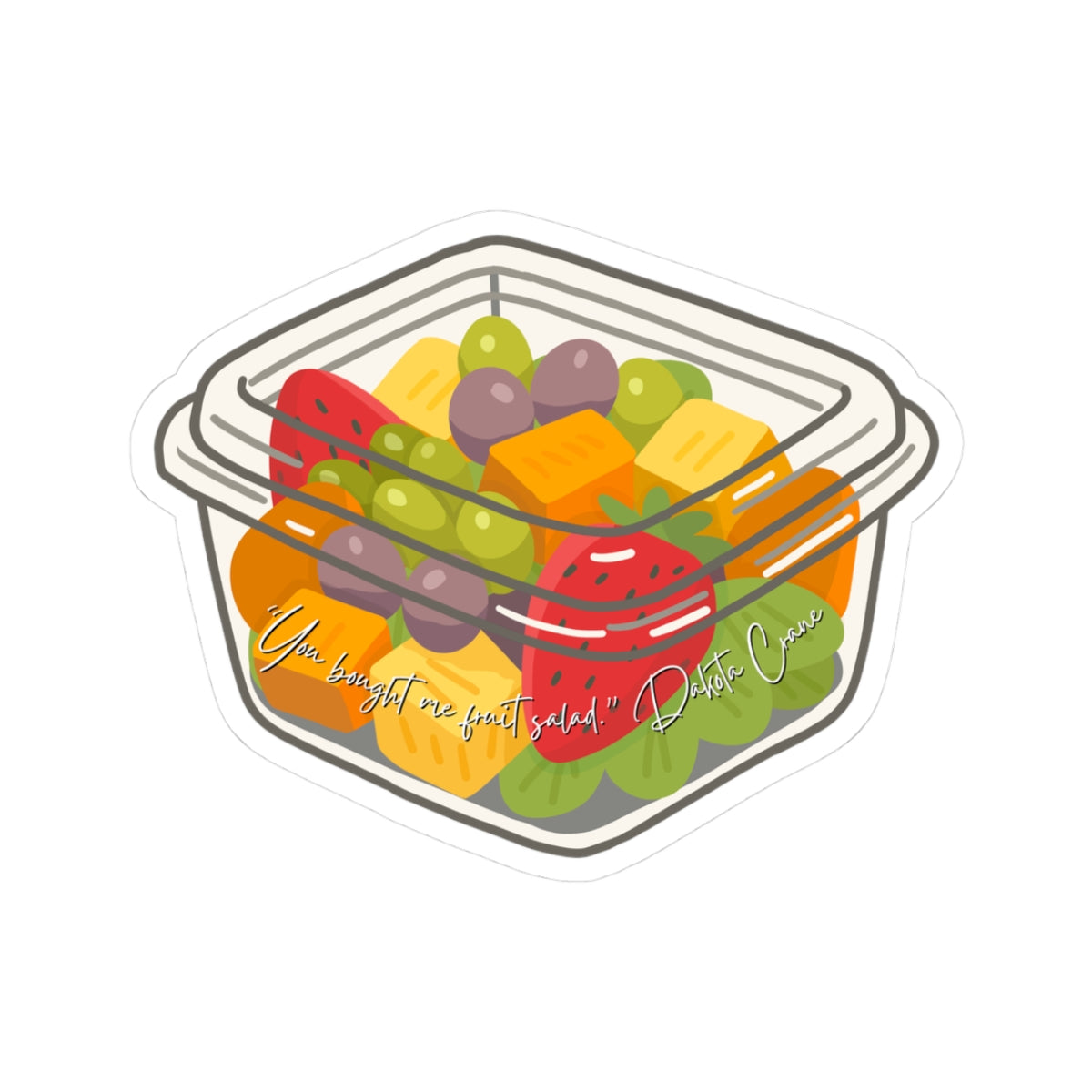 Dakota Crane Fruit Salad Sticker