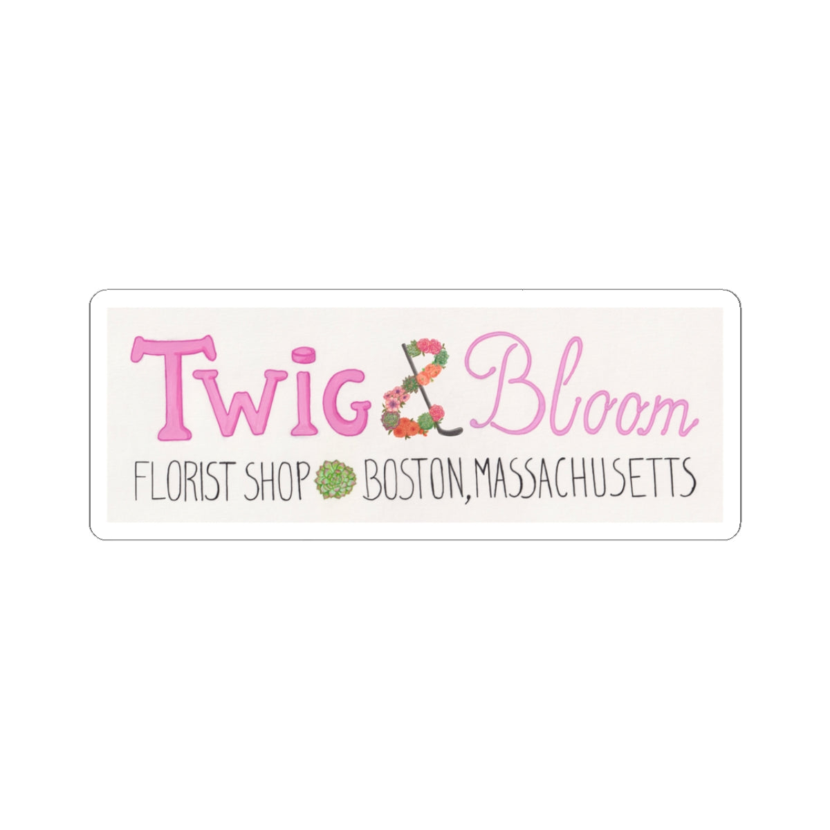 Twig & Bloom Logo Sticker