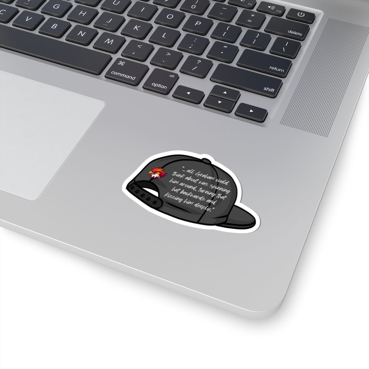 Backwards Cap Sticker