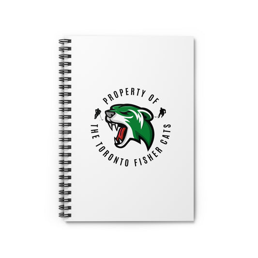 Property of the Toronto Fisher Cats Spiral Notebook - Ruled Line