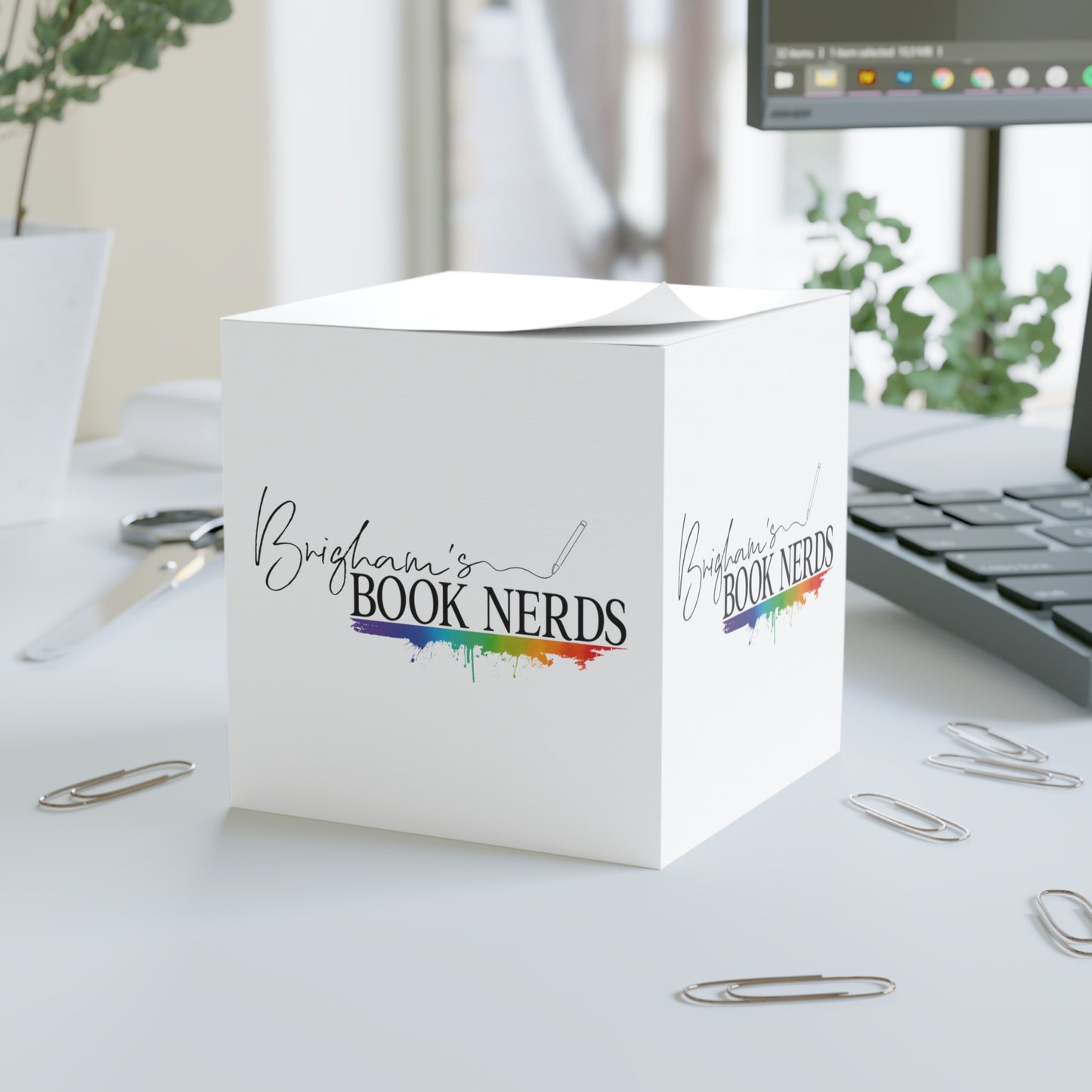 Book Nerds Sticky Note Cube