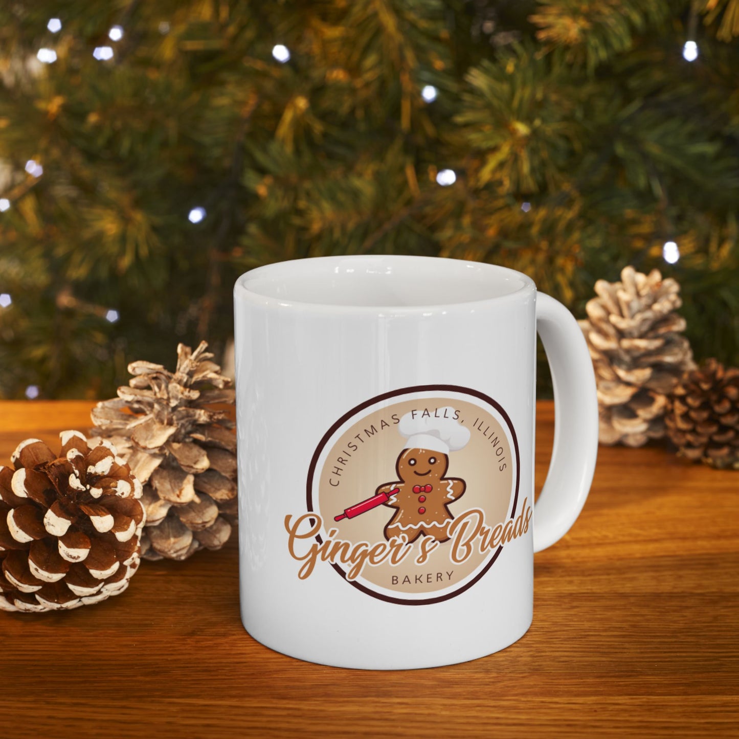 Ginger's Breads Ceramic Mug, (11oz, 15oz)