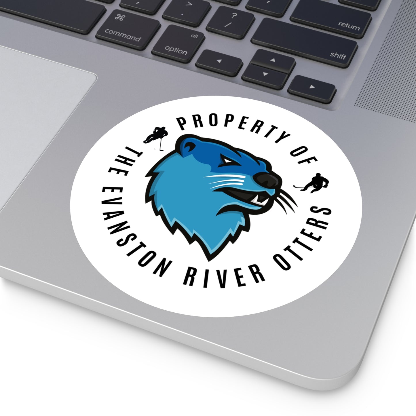 Property of the Evanston River Otters Round Stickers