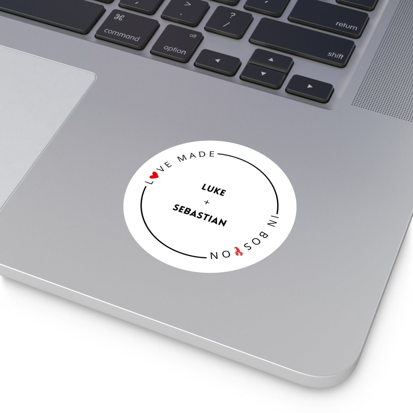 Love Made in Boston - Luke + Sebastian Sticker