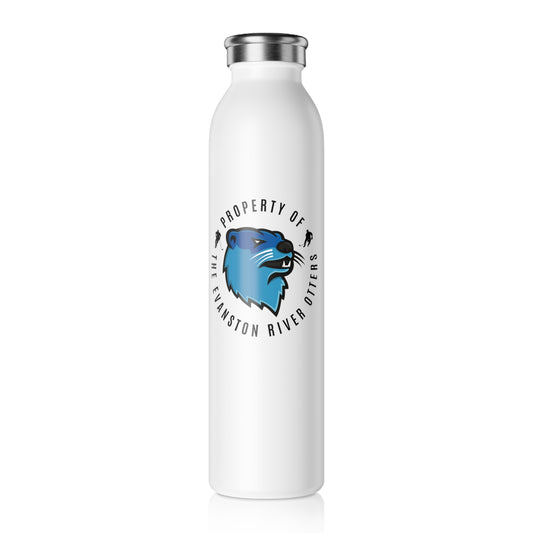 Property of the Evanston River Otters Slim Water Bottle