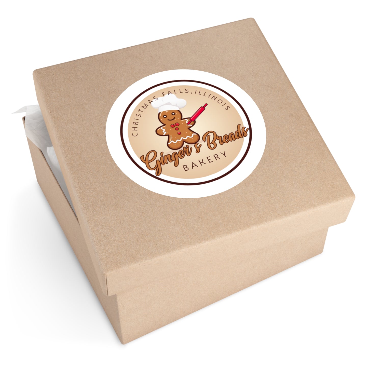 Ginger's Breads Round Stickers