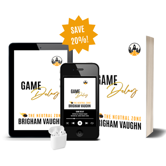 PRE-ORDER Game Delay (The Neutral Zone Series #1) - Audiobook, eBook, and Paperback Bundle