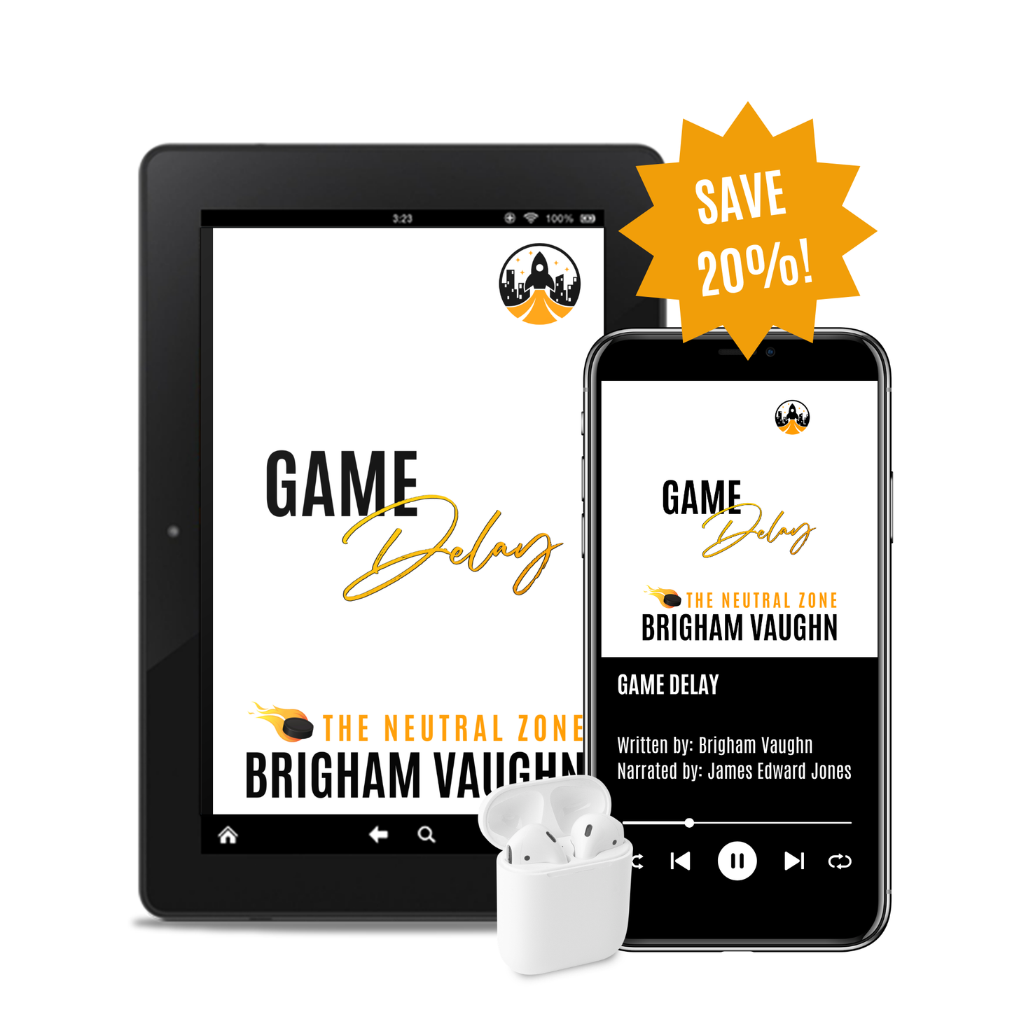 PRE-ORDER Game Delay (The Neutral Zone Series #1) - Audiobook & eBook Bundle